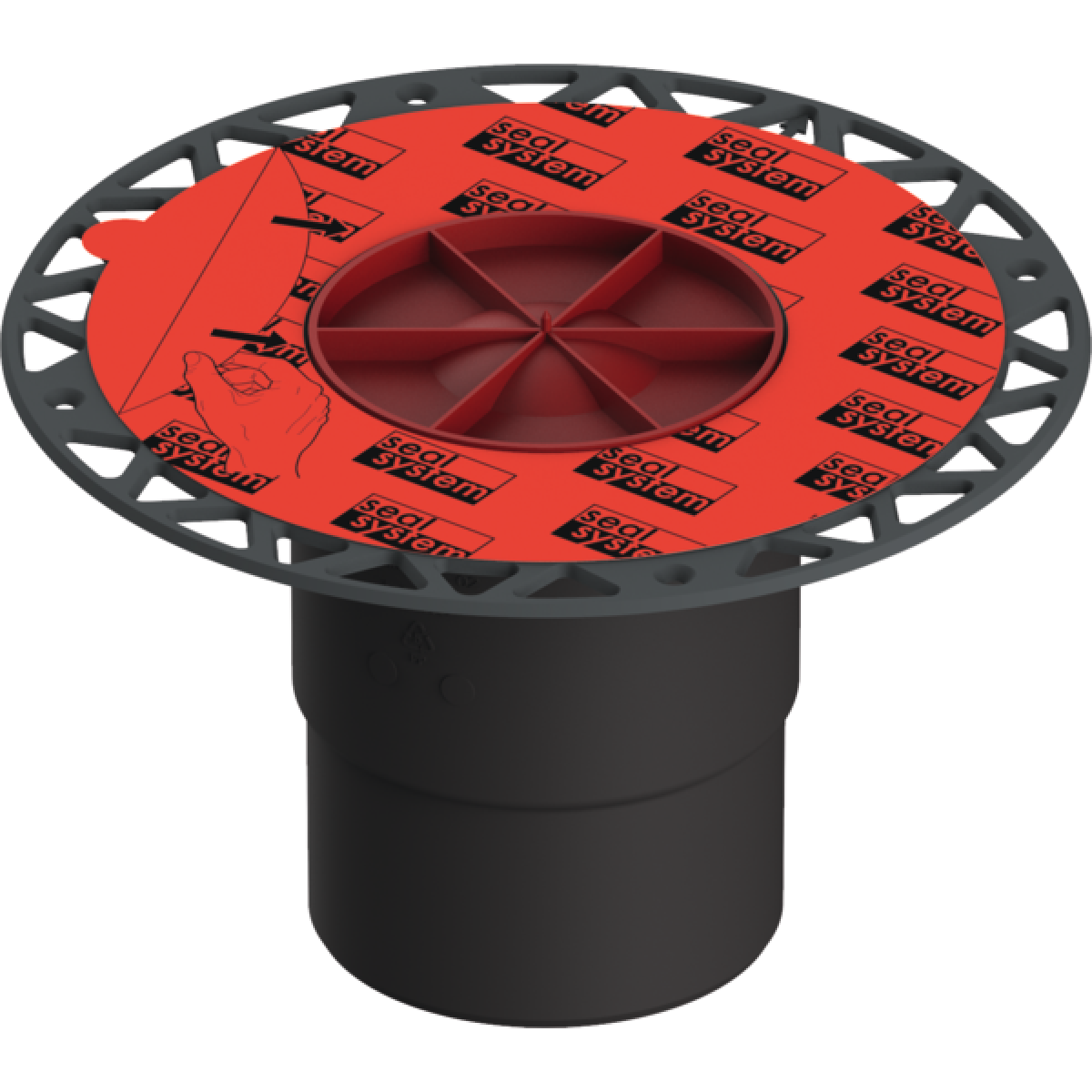 TECEdrainpoint S DN 100 vertikalus trapas su Seal System universaliu flanšu 3607600 TECEdrainpoint S DN 100 vertikalus trapas su Seal System universaliu flanšu 3607600